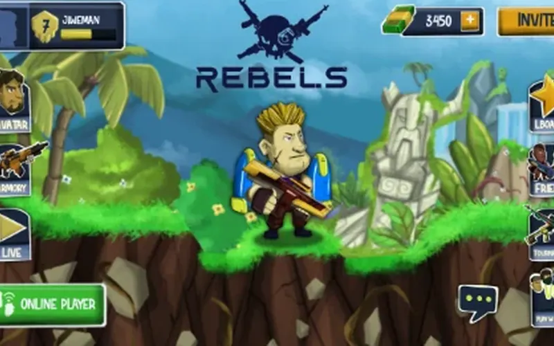 Rebels, platformer PVP
